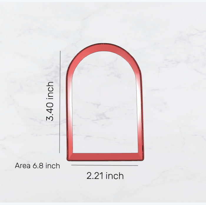 Tall Arch 3.4 Inches Cookie Cutter STL - Image 3